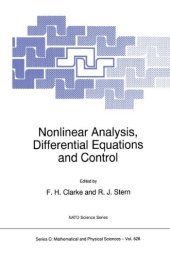 book Nonlinear Analysis, Differential Equations and Control