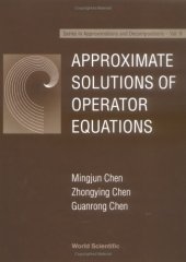 book Approximate Solutions of Operator Equations