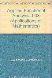 book Applied functional analysis