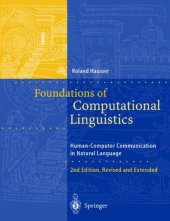 book Foundations of Computational Linguistics: Human-Computer Communication in Natural Language