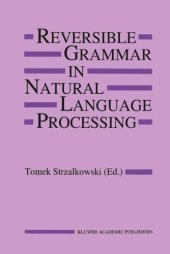 book Reversible Grammar in Natural Language Processing