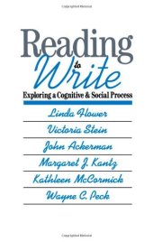 book Reading-to-Write: Exploring a Cognitive and Social Process