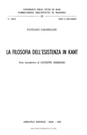 book La filosofia dell'esistenza in Kant