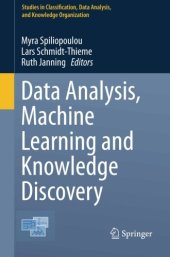 book Data Analysis, Machine Learning and Knowledge Discovery