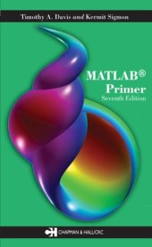 book MATLAB Primer, 7th Edition