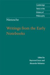 book Writings from the Early Notebooks