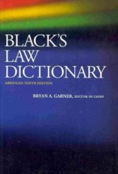 book Black's Law Dictionary, Abridged, 9th