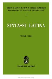 book Corso di lingua latina: sintassi latina