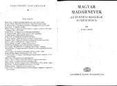 book Magyar madárnevek