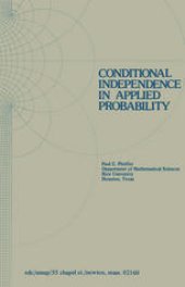 book Conditional Independence in Applied Probability