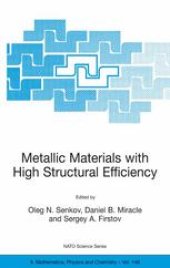 book Metallic Materials with High Structural Efficiency