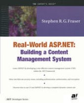 book Real-World ASP.NET: Building a Content Management System