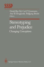 book Stereotyping and Prejudice: Changing Conceptions