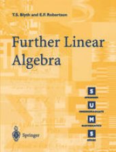 book Further Linear Algebra