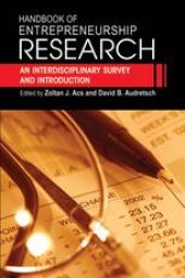 book Handbook of Entrepreneurship Research: An Interdisciplinary Survey and Introduction