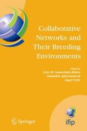 book Collaborative Networks and Their Breeding Environments: IFIP TC5 WG 5.5 Sixth IFIP Working Conference on VIRTUAL ENTERPRISES, 26–28 September, 2005, Valencia, Spain