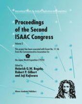 book Proceedings of the Second ISAAC Congress: Volume 2: This project has been executed with Grant No. 11–56 from the Commemorative Association for the Japan World Exposition (1970)