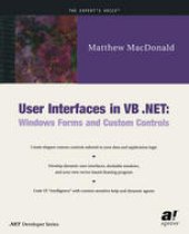 book User Interfaces in VB .NET: Windows Forms and Custom Controls