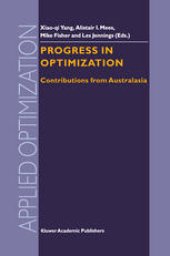 book Progress in Optimization: Contributions from Australasia