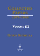 book Collected Papers: Volume III: 1978-1988