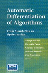 book Automatic Differentiation of Algorithms: From Simulation to Optimization