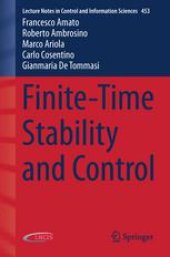 book Finite-Time Stability and Control