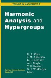 book Harmonic Analysis and Hypergroups