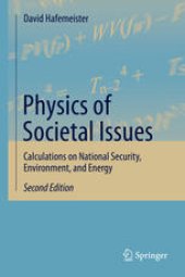 book Physics of Societal Issues: Calculations on National Security, Environment, and Energy