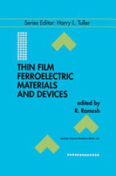 book Thin Film Ferroelectric Materials and Devices