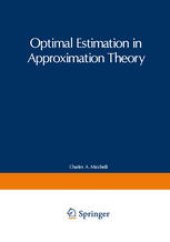 book Optimal Estimation in Approximation Theory