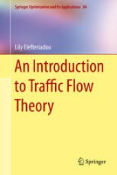 book An Introduction to Traffic Flow Theory