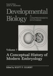 book A Conceptual History of Modern Embryology