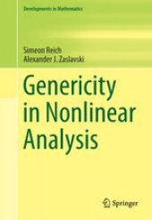 book Genericity in Nonlinear Analysis