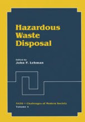 book Hazardous Waste Disposal