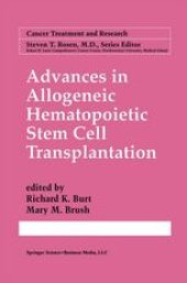 book Advances in Allogeneic Hematopoietic Stem Cell Transplantation