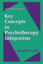 book Key Concepts in Psychotherapy Integration