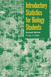 book Introductory Statistics for Biology Students