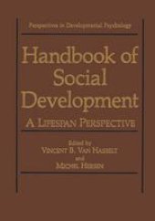 book Handbook of Social Development: A Lifespan Perspective