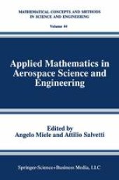 book Applied Mathematics in Aerospace Science and Engineering