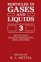 book Particles in Gases and Liquids 3: Detection, Characterization, and Control