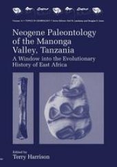 book Neogene Paleontology of the Manonga Valley, Tanzania: A Window into the Evolutionary History of East Africa