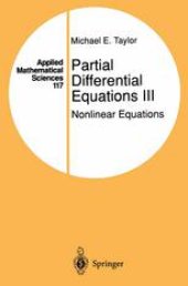 book Partial Differential Equations III: Nonlinear Equations