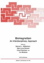 book Biomagnetism: An Interdisciplinary Approach