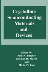 book Crystalline Semiconducting Materials and Devices