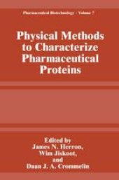 book Physical Methods to Characterize Pharmaceutical Proteins