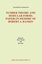 book Number Theory and Modular Forms: Papers in Memory of Robert A. Rankin