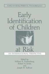 book Early Identification of Children at Risk: An International Perspective