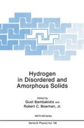 book Hydrogen in Disordered and Amorphous Solids