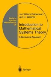 book Introduction to Mathematical Systems Theory: A Behavioral Approach