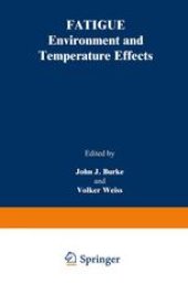 book Fatigue: Environment and Temperature Effects